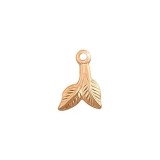 Piercing pentru unghii - frunze aurii