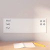 VidaXL Placă magnetică de perete, albă, 60x20 cm, sticlă securizată