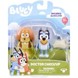 Set 2 figurine Bluey si Bingo, La doctor, 3 piese, 3 ani+