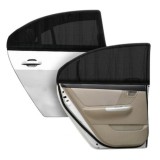 Set 2 Parasolare Auto Geam Lateral Universal Negru Protectie UV Montare Facila 55x105cm
