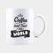Cana alba personalizata COFFEE AND THEN THE WORLD, INOVATIX&reg;. 330ml