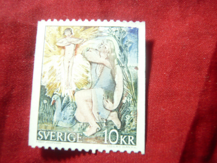 Timbru Suedia 1973 - Pictura Josephson , val. 10 kr fara guma