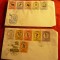 Set 2 Plicuri FDC Ungaria 1960 - Olimpiada de la Roma , cu 11 valori