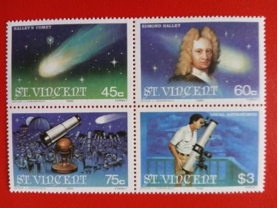 ST. VINCENT, SPACE - SERIE COMPLETĂ MNH foto