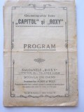 M3 C18 - Program cinematograf - cinematografele unite Capitol si Roxy anii 1930