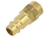 Conector ştuţ PNEUMAT 0&divide;35bar din alamă pentru furtun 4x6mm