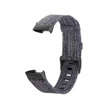 Curea de schimb Edman pentru Fitbit Charge 3 / 4 / 3 SE, material textil, Negru