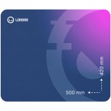 Lorgar Main 135, Gaming mouse pad, High-speed surface, Purple anti-slip rubber base, size: 500mm x 420mm x 3mm, weight 0.41kg &quot;LRG-GMP135&quot;