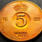 Moneda 5 ORE - SUEDIA, anul 1960 *cod 5278 A = excelenta