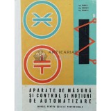 APARATE DE MĂSURĂ ȘI CONTROL ŞI NOŢIUNI DE AUTOMATIZARE MANUAL PENTRU SCOLILE PROFESIONALE - 1972 - Roman I. ($Q89)