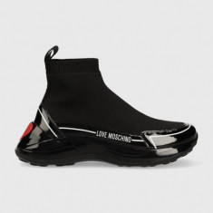 Love Moschino sneakers culoarea negru JA15176G1HIY300B