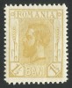 Romania, LP 68/1911, Carol I "Spic de grau" (1 1/2 b. galben), MNH, Nestampilat