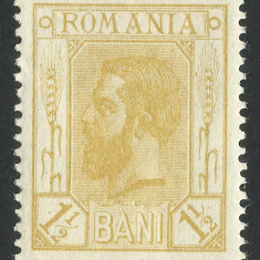 Romania, LP 68/1911, Carol I "Spic de grau" (1 1/2 b. galben), MNH