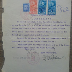 Certificat privind darile si averea/ Galati 1932