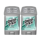 Set 2x Deodorant solid Speed Stick Alpine, 50 g