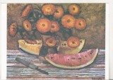 Bnk cp Constanta - Muzeul de arta - D Ghiata - Flori - necirculata, Printata