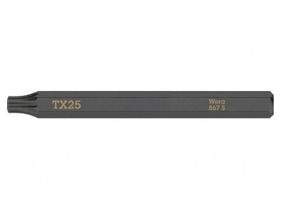 Capăt de șurubelniță Torx TX25 70mm 1/4&amp;quot; foto