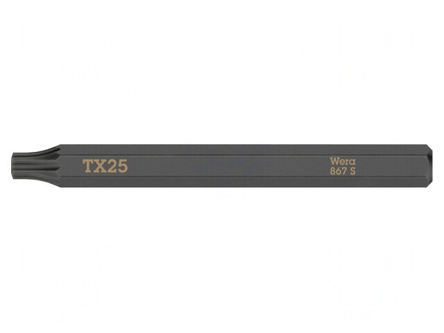 Capăt de șurubelniță Torx TX25 70mm 1/4&quot;