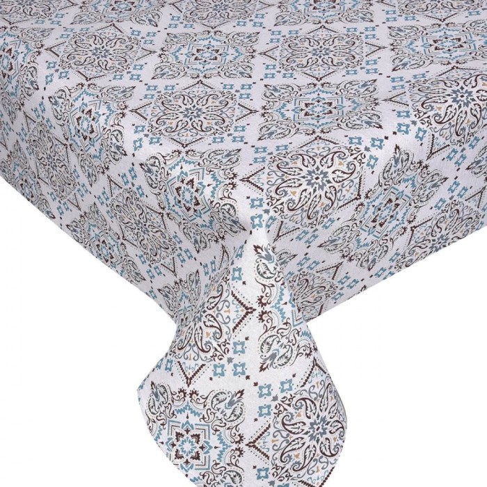Față de Masă, Model cu Carouri, Multicolor, 180x140cm, 70% Bumbac 30% Poliester