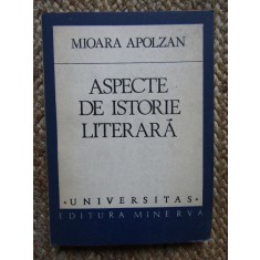MIOARA APOLZAN - ASPECTE DE ISTORIE LITERARA CU DEDICATIE SI AUTOGRAF