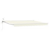 vidaXL Cort electric retractabil Crem 4,5 &times; 3 m 3421390