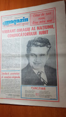 ziarul magazin 25 ianuarie 1986-ziua de nastere a lui ceausescu foto