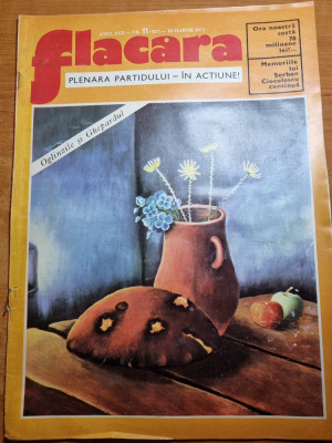 revista flacara 10 martie 1973-&amp;quot; de ce sunt doborati copacii din jud. dambovita&amp;quot; foto