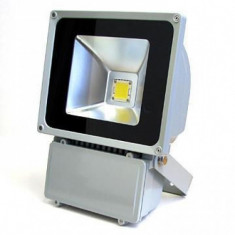 Proiector LED Metalic 80W Alb Rece 220V foto