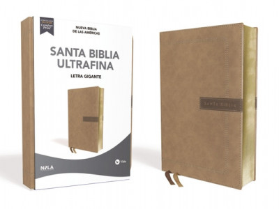 Nbla Santa Biblia Ultrafina, Letra Gigante, Leathersoft, Beige, Edici foto