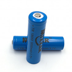 Acumulator 18650 Mixxar, 5000mah, 3.7v, albastru, acumulator pentru lanterna