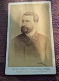 Fotografie barbat cu barba si mustata, tip CDV