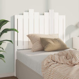 Tăblie de pat, alb, 96x4x110 cm, lemn masiv de pin, vidaXL