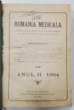 Romania Medicala, Anul II, 1894, Colectie 10 Numere Consecutive, Legatura Piele, 561 Pagini, Bucuresti