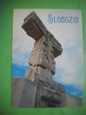 HOPCT 60088 MONUMENTUL REVOLUTIEI DEC 1989 -SLOBOZIA-JUD IALOMITA-NECIRCULATA foto