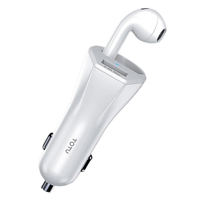 Handsfree Casca Bluetooth Totu Design DCCD-015 Glory Series, SinglePoint, Alb