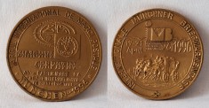 Targul international de marci postale Munchen - Zimbrul Carpatin, medalie rara foto