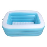 Mini piscina gonflabila 130 x 92 x 50 cm, vinil, albastra