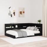 vidaXL Tăblie de depozitare cu raft Stejar negru 120 cm Lemn compozit