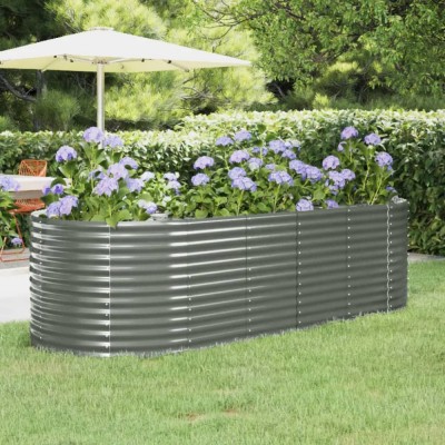 Gossi strat inaltat gradina 249x100x68 cm otel vopsit electrostatic foto