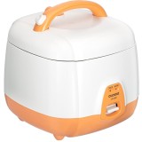 Aparat pentru gatit orez sub presiune, CUCKOO CR-0331, accesorii incluse, structura multistrat, 0.54 l, Alb/Portocaliu