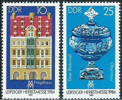 B0437 - Germania DDR 1984 - Targul de toamna 2v.neuzat,perfecta stare foto