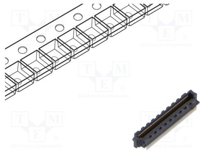 Conector SAMTEC PCB-PCB mamă PIN 50 0,4mm SS4 aurit SMT 1,6A foto