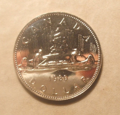 CANADA 1 DOLLAR 1980 PROOF foto