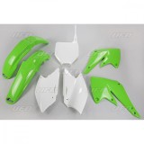 Kit plastice Kawasaki KXF 250 2005, verde/alb, culoare OEM Cod Produs: MX_NEW KAKIT203B999
