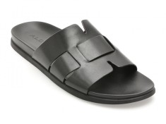 Papuci ALDO negre, PADIEN 001, din piele naturala