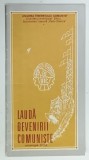 LAUDA DEVENIRII COMUNISTE, ANTOLOGIE LIRICA, ANII '70-'80