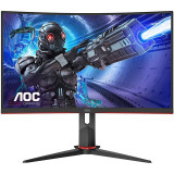 Monitor LED Gaming Curbat AOC C32G2ZE 31.5 inch FHD VA 1ms 240Hz Black