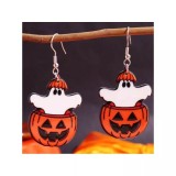 Cumpara ieftin Cercei de Halloween Tip Dovleac si Fantoma - 68966