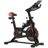 HOMCOM Bicicletă Fitness Volant Reglabil Alb | Aosom Romania