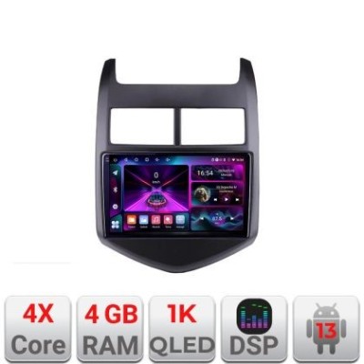 Navigatie Chevrolet Aveo 2010-2013 A-AVEO10 4+64 InCell Display 1K Android Waze USB Navigatie Internet Youtube Radio CarStore Technology foto